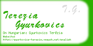 terezia gyurkovics business card