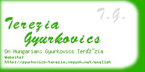 terezia gyurkovics business card